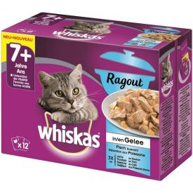 image of Whiskas 7+ Casserole Fish In Jelly Cat Pouches